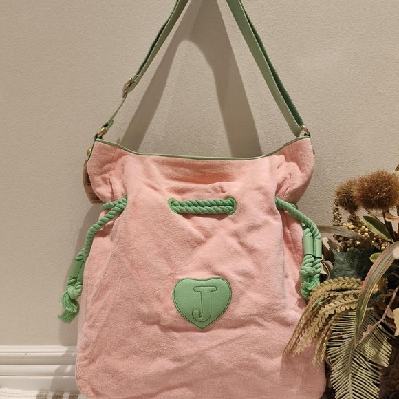 Juicy Couture Pink and Green Shoulder Bag - Picture 4 of 5